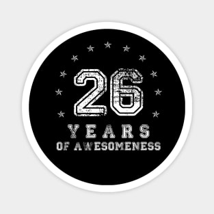 Vintage 26 years of awesomeness Magnet